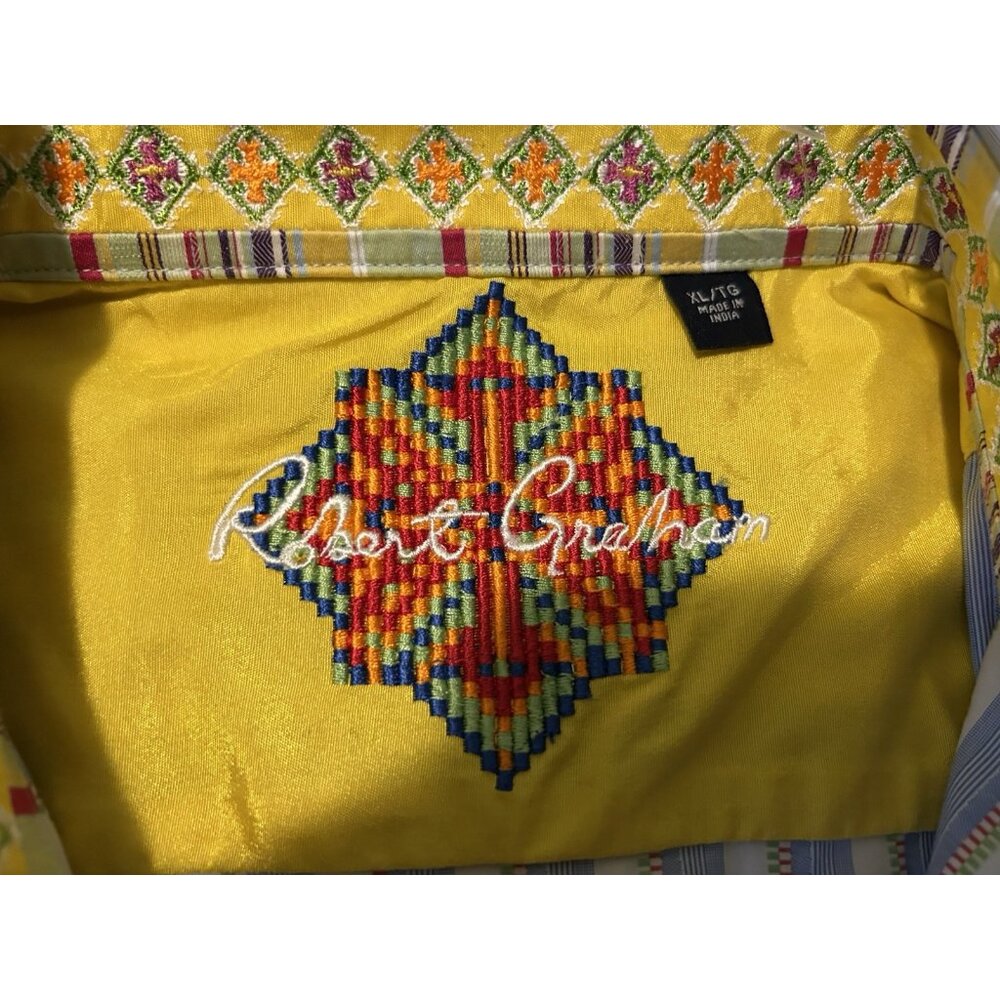 Robert Graham Mens Button Up/Dress Shirt/Long Sleeve/Flip cuff XL - Picture 16 of 16